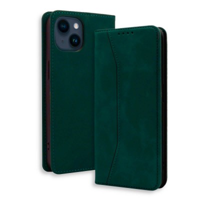 Bodycell Book Case Pu Leather iPhone 14  Green