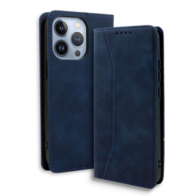 Bodycell Book Case Pu Leather iPhone 14 Pro  Blue