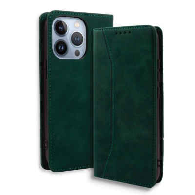 Bodycell Book Case Pu Leather iPhone 14 Pro  Green