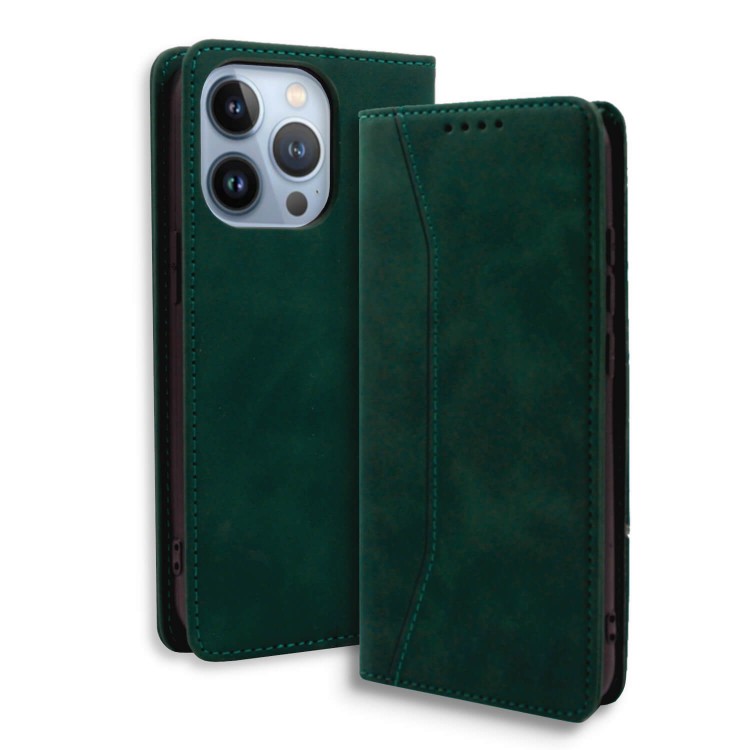Bodycell Book Case Pu Leather iPhone 14 Pro  Green