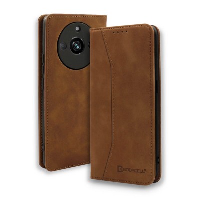Bodycell Book Case Pu Leather Realme 11 Pro 5G Brown