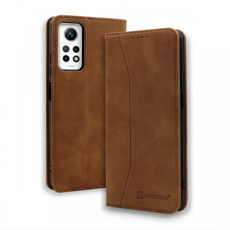 Bodycell Book Case Pu Leather Xiaomi Note 12 Pro 4G Brown