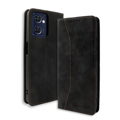Bodycell Book Case Pu Leather Oppo Reno 7 5G Black Bodycell Book Case Pu Leather Oppo Reno 7 5G Black