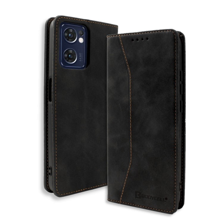 Bodycell Book Case Pu Leather Oppo Reno 7 5G Black Bodycell Book Case Pu Leather Oppo Reno 7 5G Black