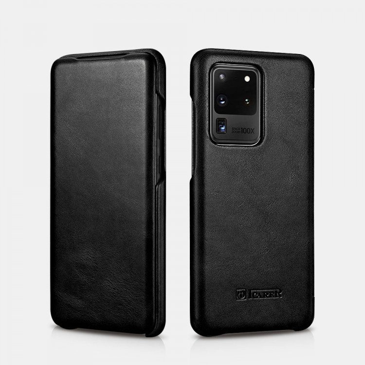 iCarer RS 992008 Samsung S20 Ultra Genuine Leather Black