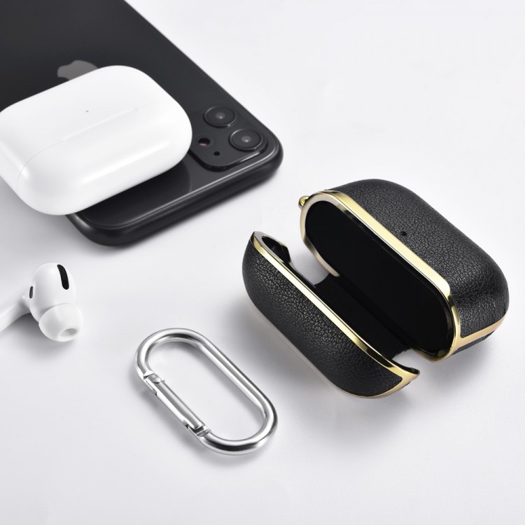 iCarer IAP 054 AirPods Pro Gold Electroplating Case Black+Gold