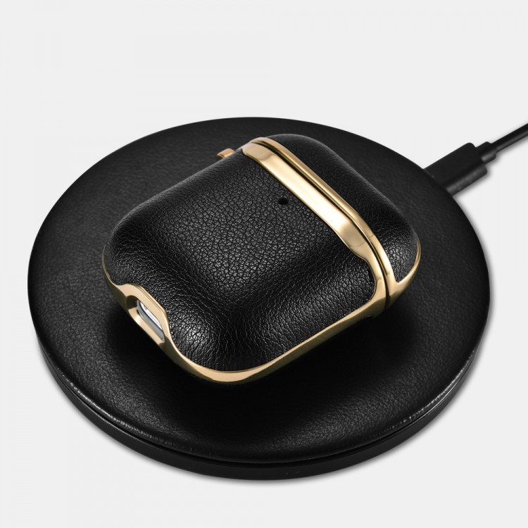 iCarer XAP 006 AirPods Gold Electroplating Case Black+Gold