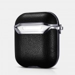 iCarer XAP 008 AirPods Silver Electroplating Case Black+Silver