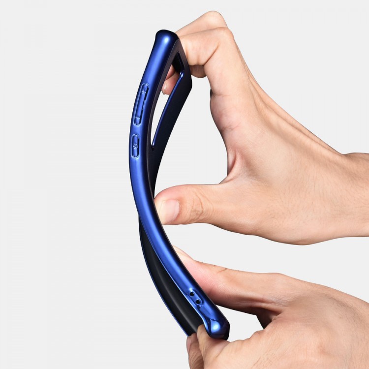 iCarer RHP 40001 Huawei P40 Genuine Leather Back Cover Black