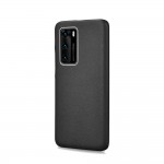 iCarer RHP 40005 Huawei P40 Genuine Leather Back Cover Black