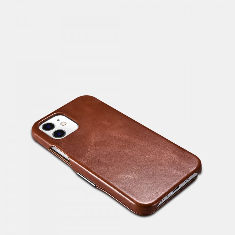 iCarer RIX 1209 iPhone 12 Mini Side-Open Brown