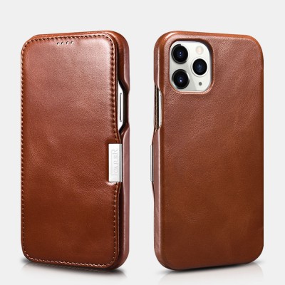 iCarer RIX 1210 iPhone 12/12 Pro (6.1") Side-Open Brown