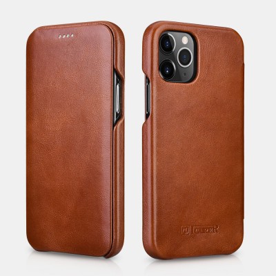 iCarer RIX 1201 iPhone 12/12 Pro (6.1") Curved Edge Brown