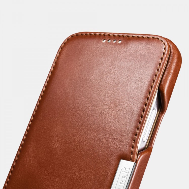 iCarer RIX 1211 iPhone 12 Pro Max Side-Open Brown