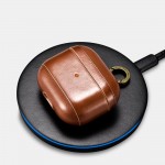 iCarer IAP 057 AirPods 3 Genuine Leather Case with Hook Black