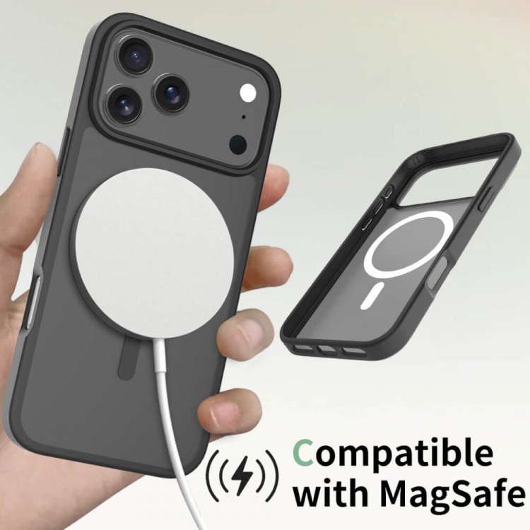 Bodycell Magsafe Backcover For iPhone 17 Pro Max Matt Black
