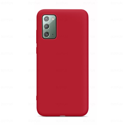 My Colors Liquid Silicon For Samsung Note 20  Red