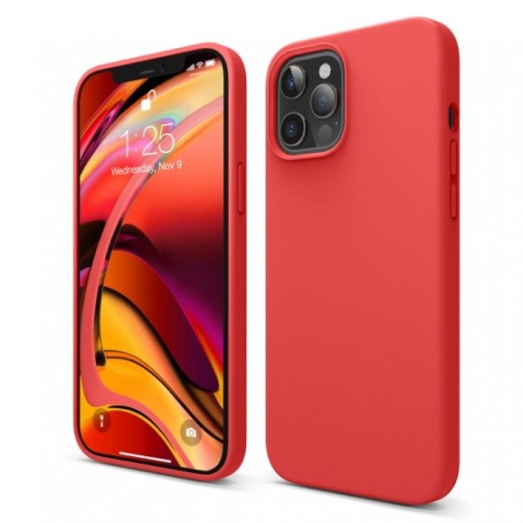My Colors Liquid Silicon For iPhone 12/12 Pro Red