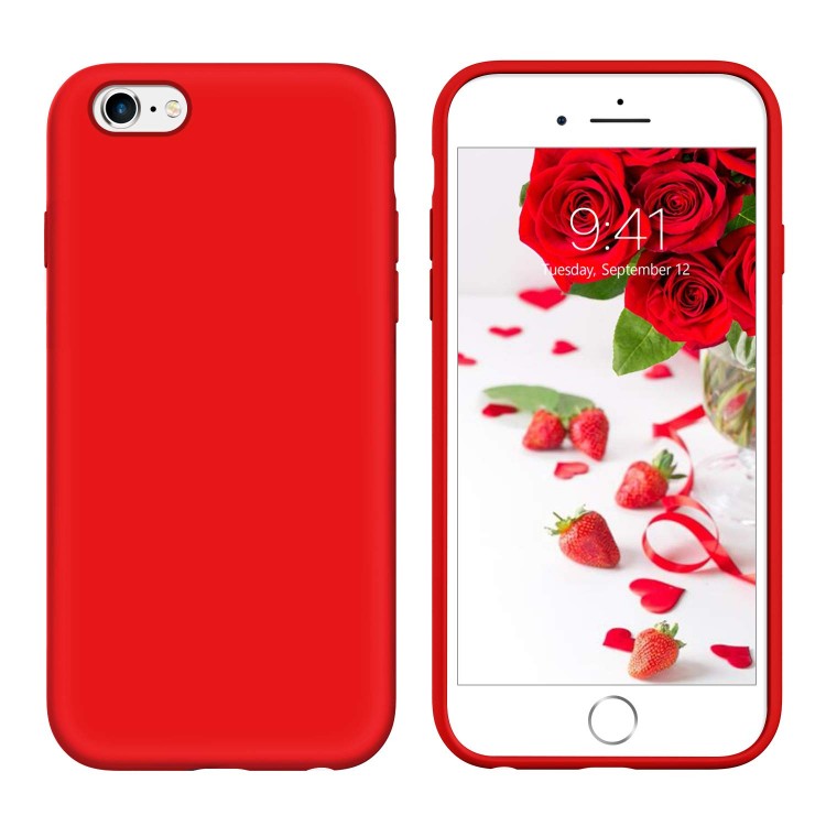 My Colors Liquid Silicon For iPhone 6/6s Plus Red