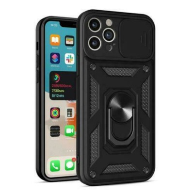 Bodycell Armor Slide Cover Case iPhone 12 Pro  Black