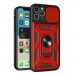 Bodycell Armor Slide Cover Case iPhone 12 Pro  Red