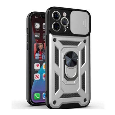 Bodycell Armor Slide Cover Case iPhone 12 Pro  Silver