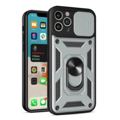 Bodycell Armor Slide Cover Case iPhone 12 Pro Max Silver