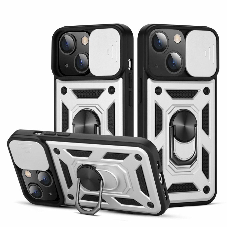 Bodycell Armor Slide Cover Case iPhone 13 Mini Silver