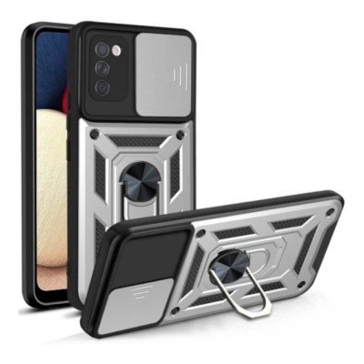 Bodycell Armor Slide Cover Case Samsung A02s Silver