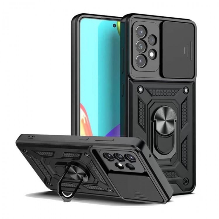Bodycell Armor Slide Cover Case Samsung A32 4G Black Bodycell Armor Slide Cover Case Samsung A32 4G Black