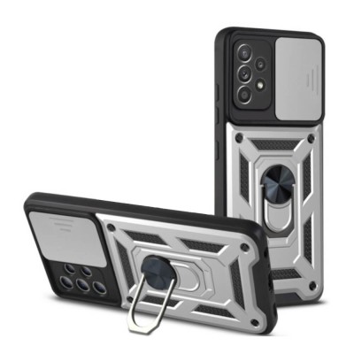 Bodycell Armor Slide Cover Case Samsung A72 4G/5G Silver