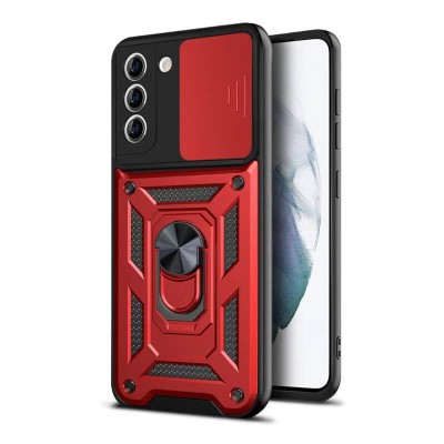 Bodycell Armor Slide Cover Case Samsung S21 FE Red