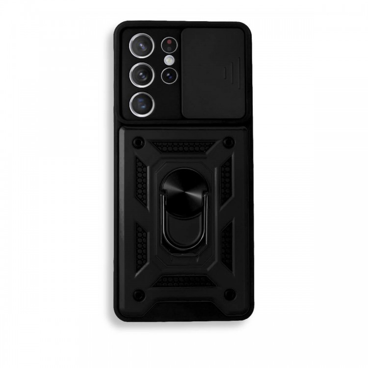 Bodycell Armor Slide Cover Case Samsung S21 Ultra Black