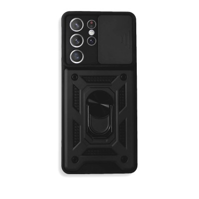 Bodycell Armor Slide Cover Case Samsung S22 Ultra Black