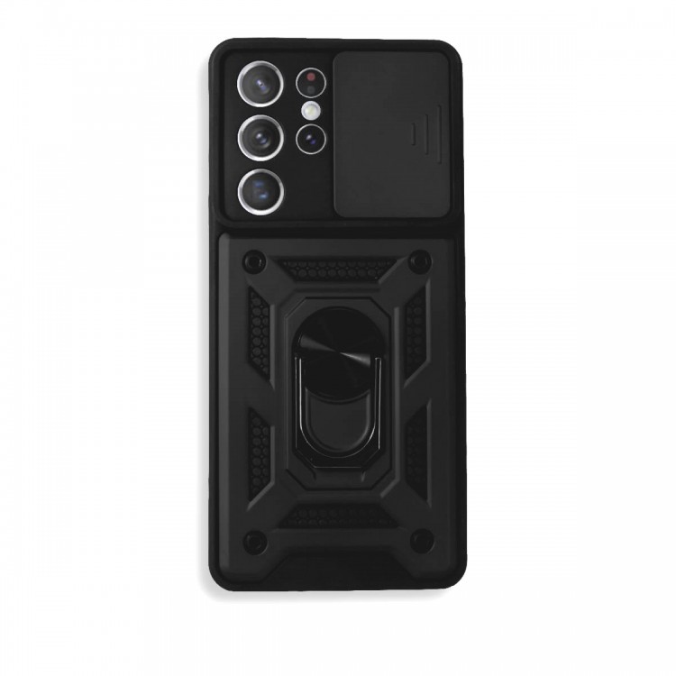 Bodycell Armor Slide Cover Case Samsung S22 Ultra Black