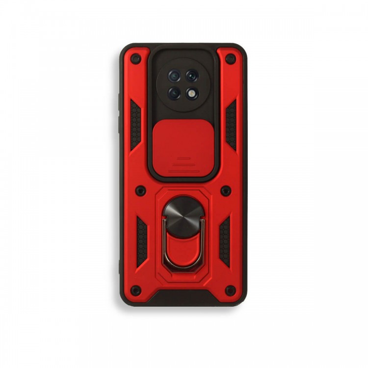Bodycell Armor Slide Cover Case Xiaomi Note 9T Red
