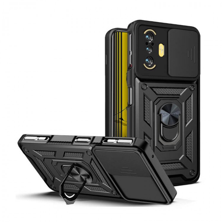 Bodycell Armor Slide Cover Case Xiaomi Poco F3 GT Black