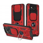 Bodycell Armor Slide Cover Case Xiaomi Poco X3/X3 Pro Red