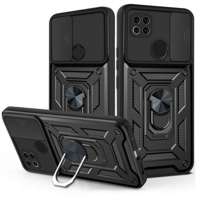 Bodycell Armor Slide Cover Case Xiaomi Redmi 9C Black