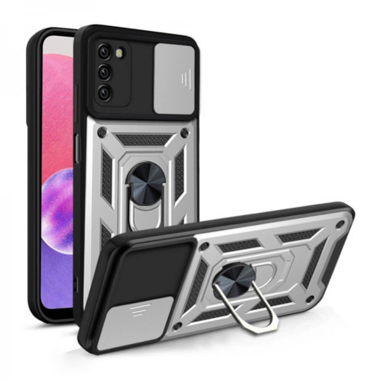 Bodycell Armor Slide Cover Case Samsung A03s Silver