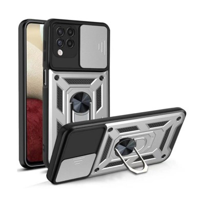 Bodycell Armor Slide Cover Case Samsung A12 Silver