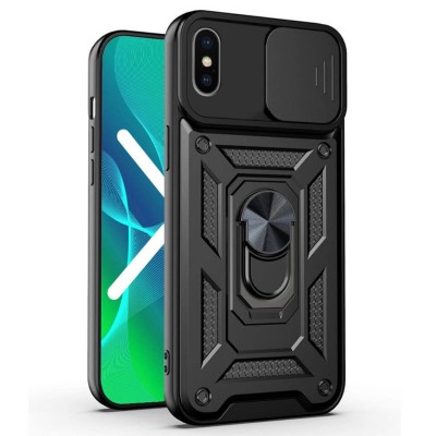 Bodycell Armor Slide Cover Case iPhone X/XS Black