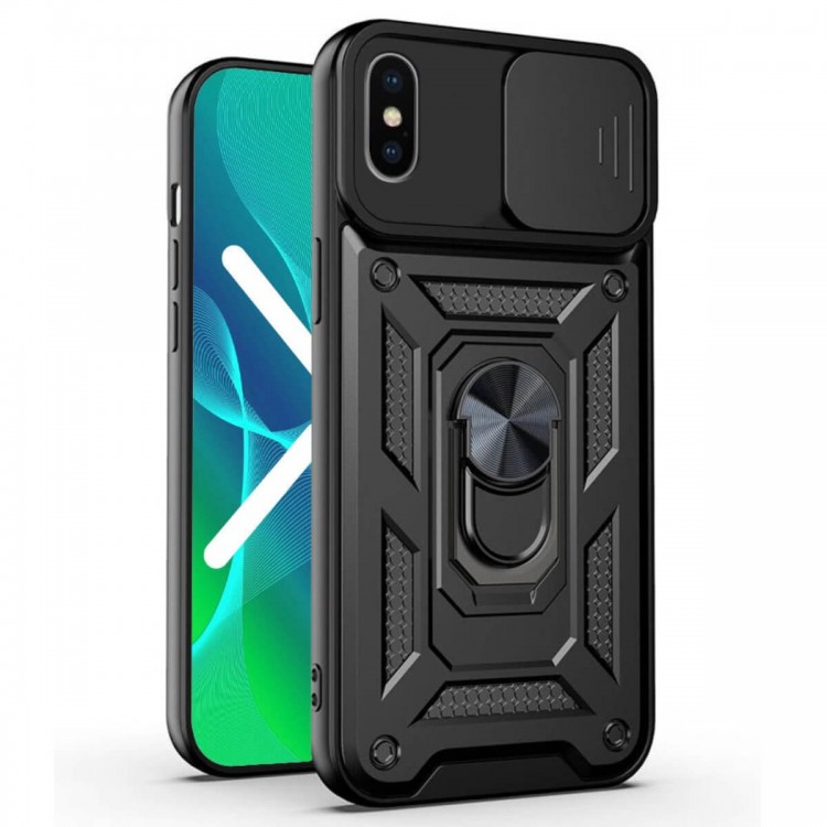 Bodycell Armor Slide Cover Case iPhone X/XS Black