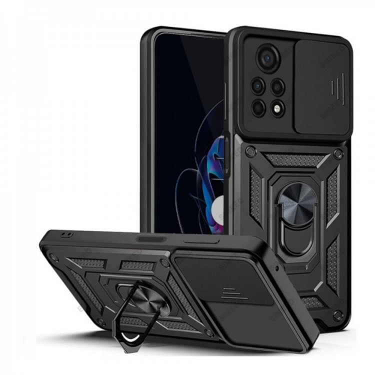 Bodycell Armor Slide Cover Case Xiaomi Poco M4 Pro Black