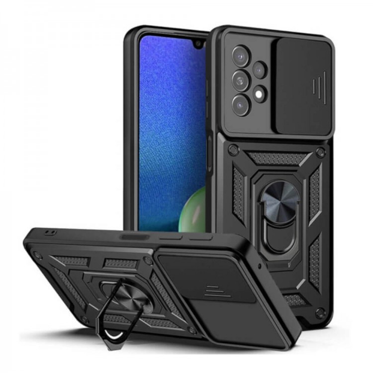 Bodycell Armor Slide Cover Case Samsung A13 4G Black