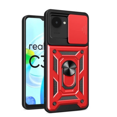 Bodycell Armor Slide Cover Case Realme C30 Red