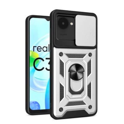 Bodycell Armor Slide Cover Case Realme C30 Silver