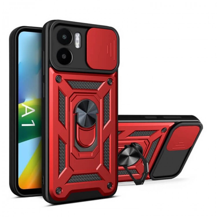 Bodycell Armor Slide Cover Case Xiaomi Redmi A1/A2 Red