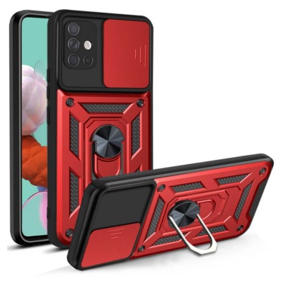 Bodycell Armor Slide Cover Case Samsung A51 4G Red