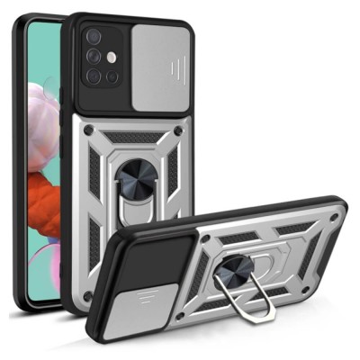 Bodycell Armor Slide Cover Case Samsung A51 4G Silver